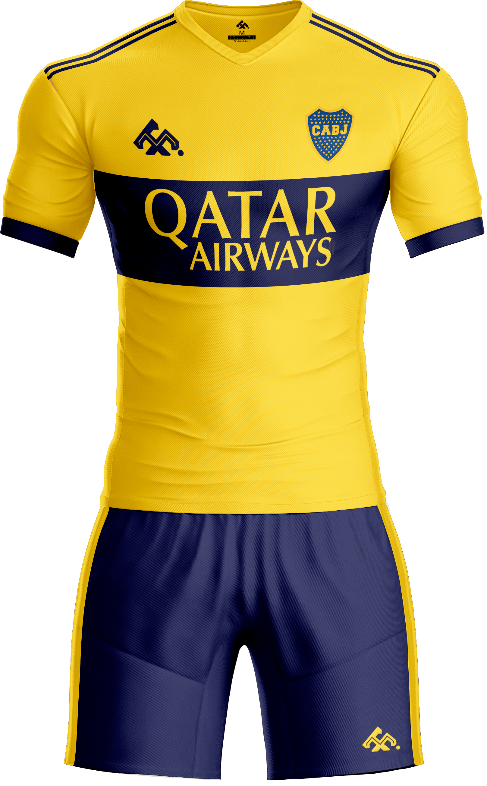 Boca Jr. #378 (Amarillo con Azul Marino)